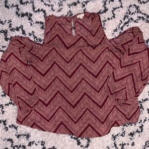 Cold shoulder blouse